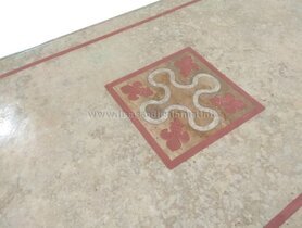 tavolino cotto pietra particolare