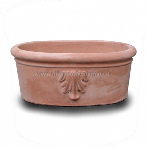 vaso a cassone cotto ovale