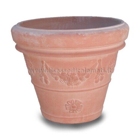 vaso festinato in cotto