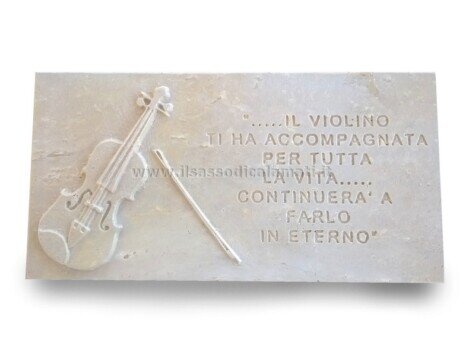 targa commemorativa travertino