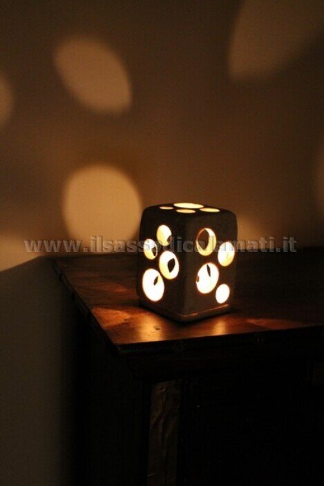 porta candele al buio