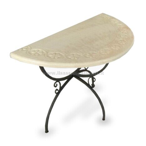 consolle pietra con base