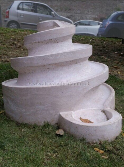 scultura gioco travertino