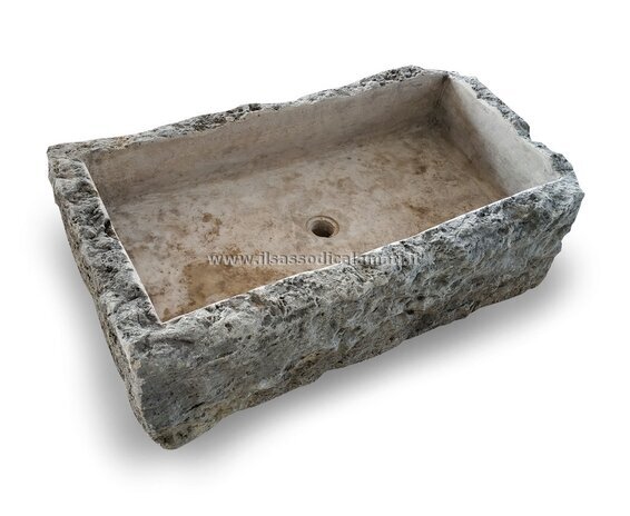 lavabo rustico in pietra