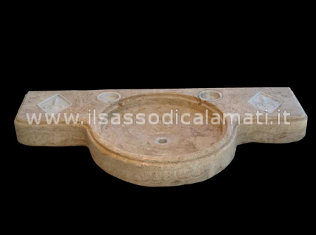 lavabo in pietra e marmo