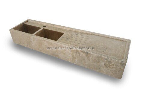lavello cucina 2 vasche lungo