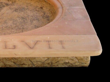 lavello rustico marmo rosa