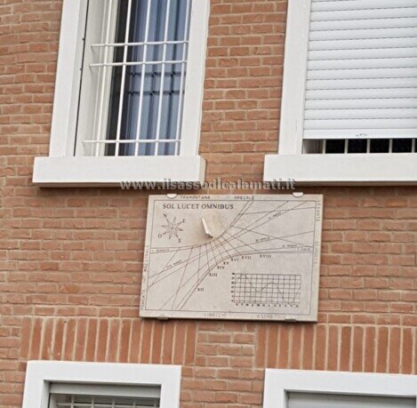 meridiana da parete montata