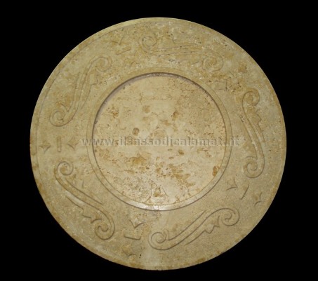 piatto da collezione travertino