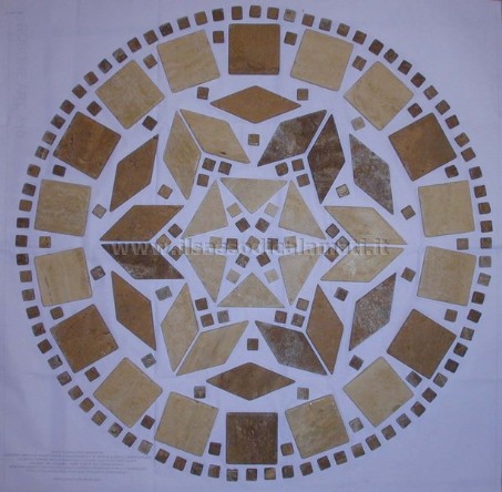 mosaici tondi in pietra