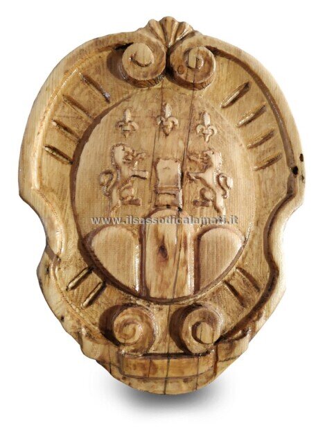 stemmi araldici in legno