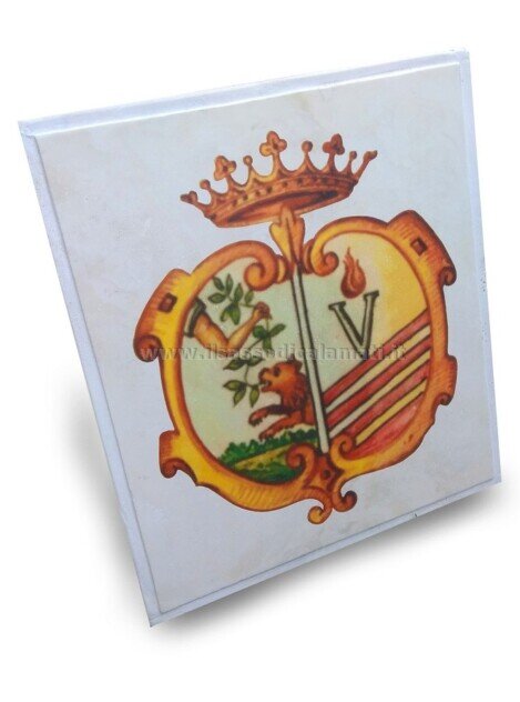 emblema stampato su pietra