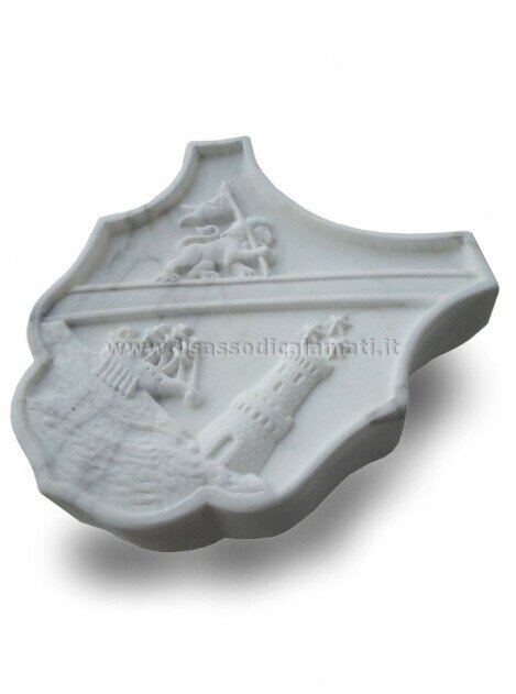 stemma marmo carrara con nave