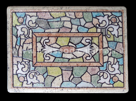 tavolo con colori tenui