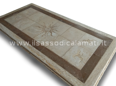 tavolo incisione gabbiani