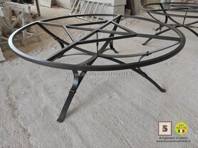 ferro battuto base per tavoli grandi